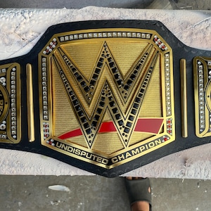 John Cena Undisputed World Heavyweight Championship Replica Belt - 4mm Brass Plates | Adult Size | Champions Vault