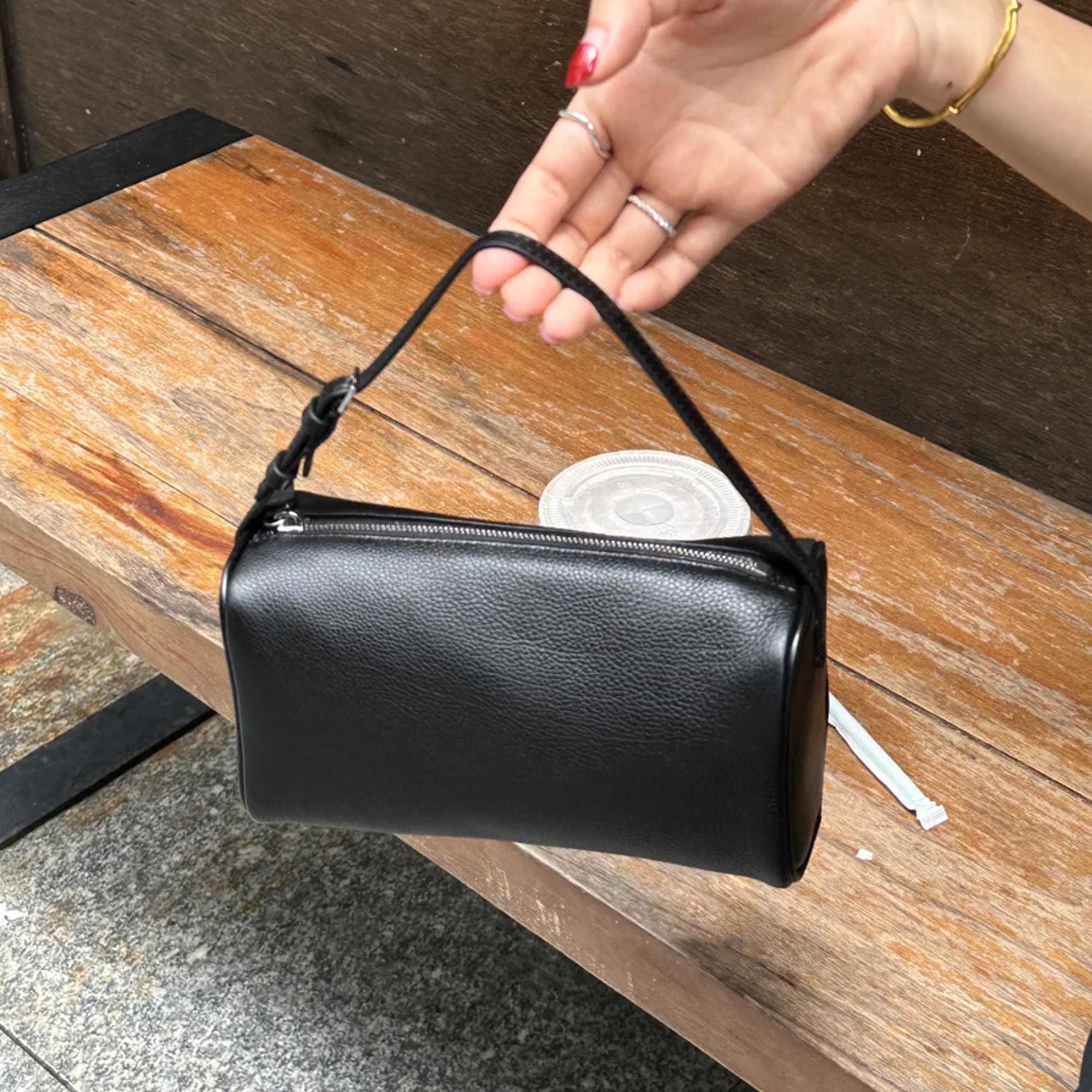 Leather Purse 90s Shoulder Bag Black 90s Leather Bag