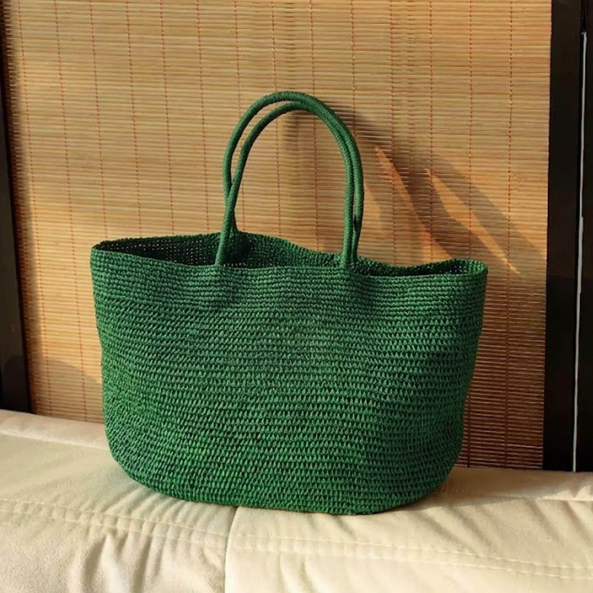 Large Straw Tote Bag,raffia Beach Bag,women Summer Tote,woven Straw Bag ...
