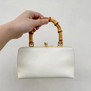 Bolso de mano de cuero pequeño, Cartera de cuero para mujer, Bolsos de noche de cuero