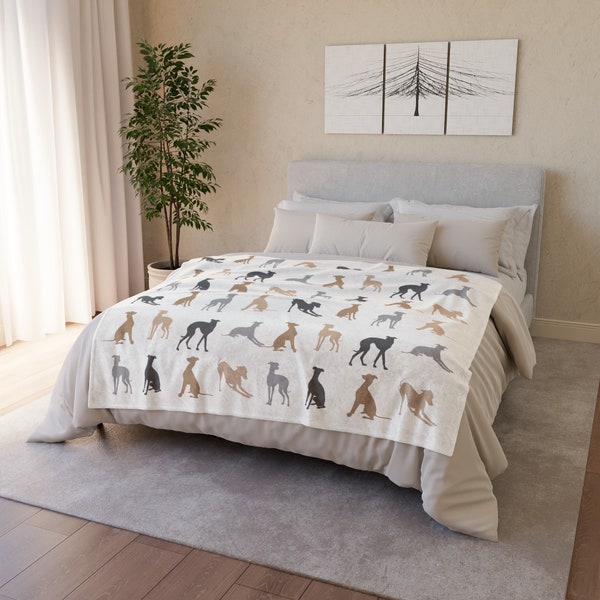 Soft Blanket Italian Greyhound | Polyester Blanket | Fleece Throw | Soft Fluffy Blanket | Dog Lover | Perfect Gift Idea For Puppy