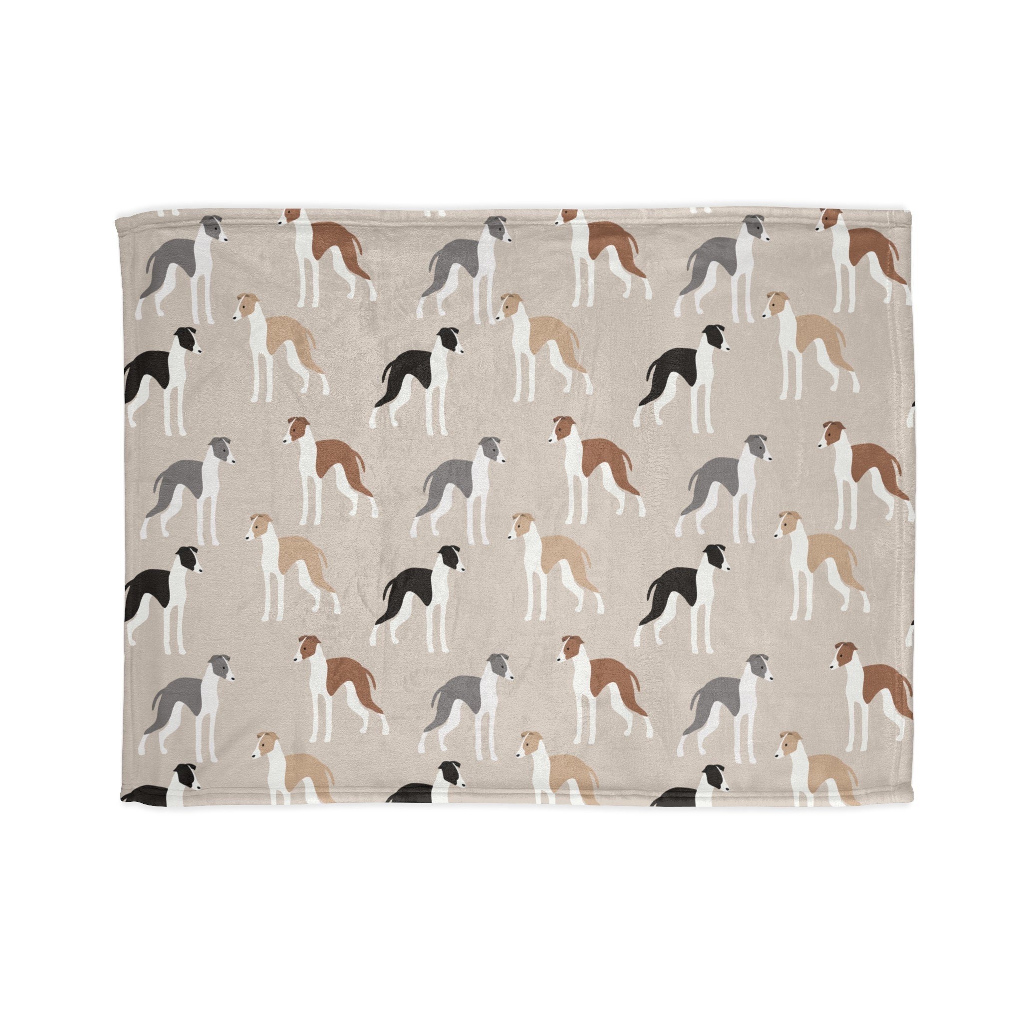 Greyhound Throw Soft Italian Greyhound Blanket | Cream | Iggy | Polyester | Fleece ...