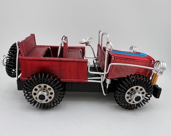 Decoración de coche de alambre de aluminio para juguete de bricolaje, regalo de coche de juguete, juguete para curar y descomprimir