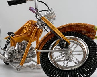 Decoración de coche de alambre de aluminio para hacer tú mismo, regalo de motocicleta de juguete, juguete para curar y descomprimir