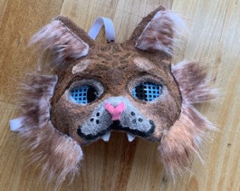 Therian Katzen Maske Vorgefertigte Ginger Tabby Orange Katze Lynx Bobcat