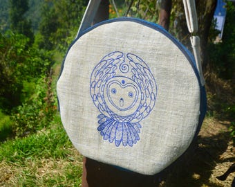 Borsa Porta Tamburo Sciamanico In Cotone - Diametro 60 Cm Con Tracolla Regolabile - Foto 8