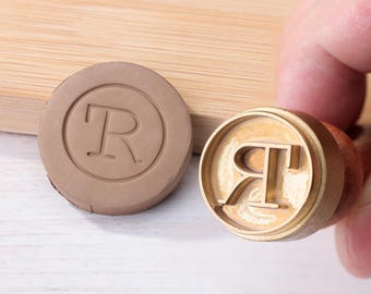 Custom Pottery Stamp: Personalized Brass Clay Signature Stamp