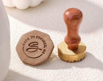 Custom Clay Stamp: Personalized Pottery Signature Tool for Pottery Enthusiasts