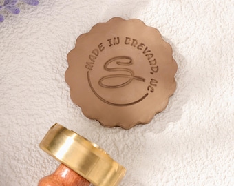Aangepaste messing aardewerkstempel, handtekeningstempel klei, gepersonaliseerd cadeau