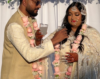 Fresh Flower Wedding Garland: Nikkah, Indian & Desi Wedding Mala