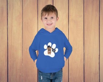 Cute Toddler Boy Hoodie | Cute Toddler Girl Hoodie | Cavapoo Dog Print Hoodie | Toddler Clothes | Cavapoo Dog Print | Fleece Hoodie