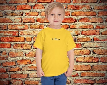 Toddler Boys iRun Shirt | Toddler Girls iRun Shirt | Toddler Short Sleeve Tee | Funny Toddler Shirt | Toddler Gift | Toddler Clothing |