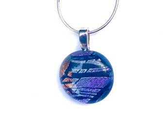 Small Dichroic Glass Pendant.