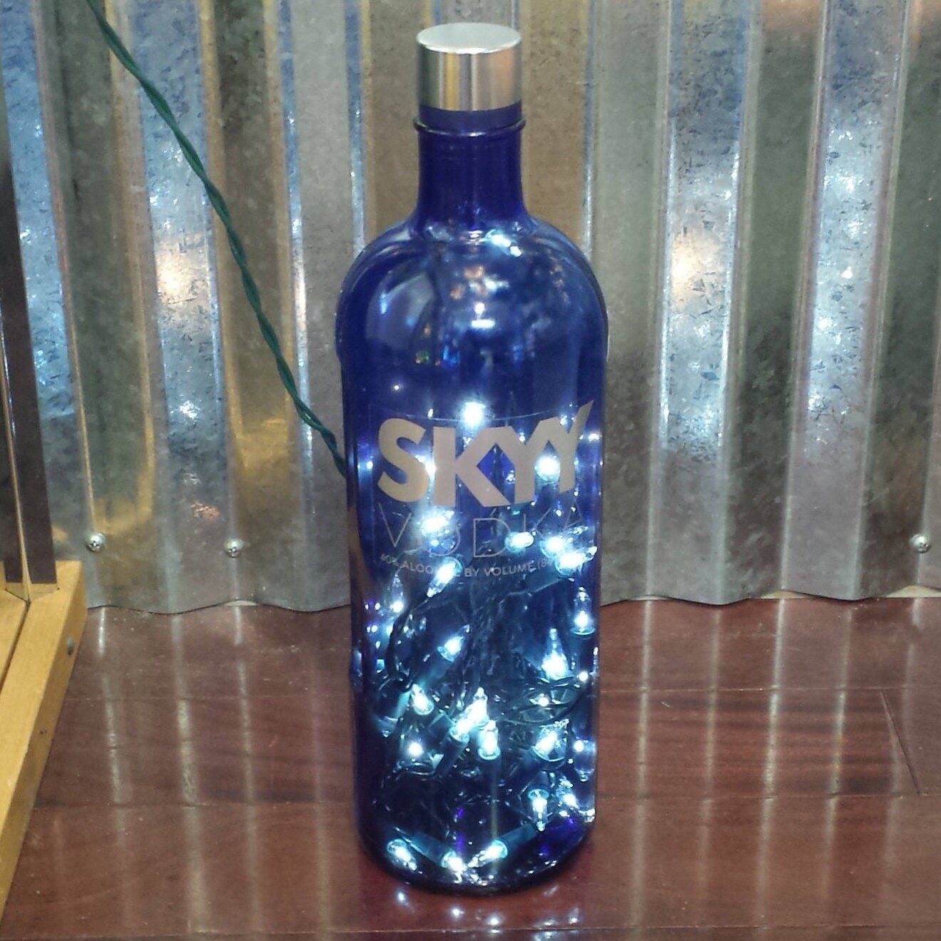 Sky Vodka Bottle with lights night lightMan Cave Decor Etsy