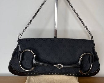 Shoulder Bag “Monogram Clutch Tom Ford Horsebit Gucci Black Studded XL”