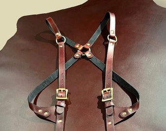 Lederhalfter - X-Back Rindsleder Design