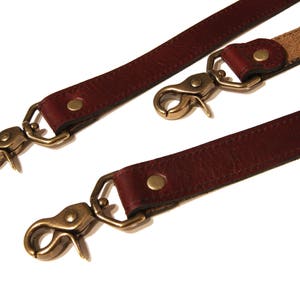 Red Leather Suspenders image 7