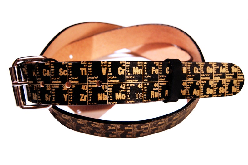 Periodic Table of Elements Leather Belt image 4