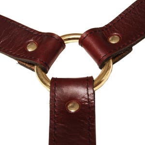 Red Leather Suspenders image 8