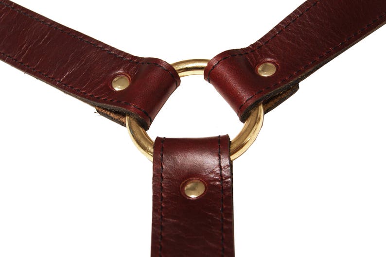 Red Leather Suspenders image 8