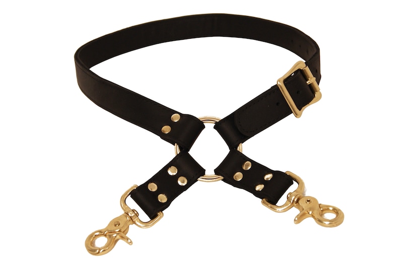 Black Leather Leg Strap Etsy