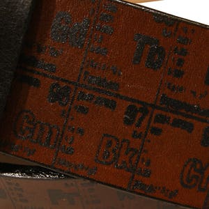 Periodic Table of Elements Leather Belt image 8