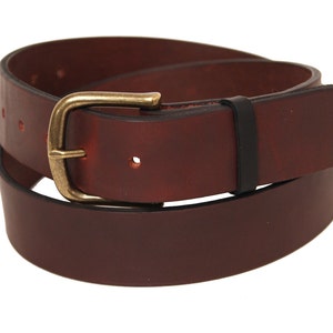 Project Transaction - Burgundy Leather Belt - Black Leather Belt - Mens Leather Belt - Oxblood Leather Belt - Mens Burgundy Leather Belt -