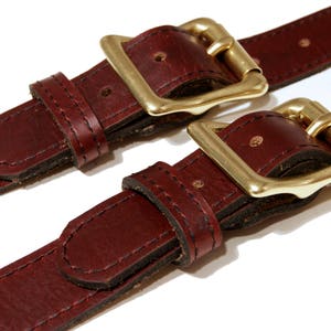Red Leather Suspenders image 6