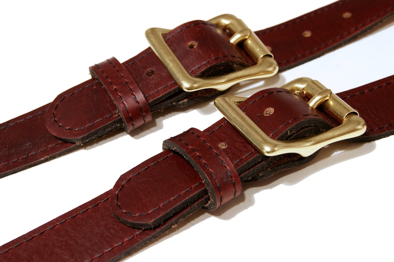 Red Leather Suspenders image 6