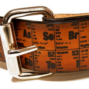 Periodic Table of Elements Leather Belt image 6