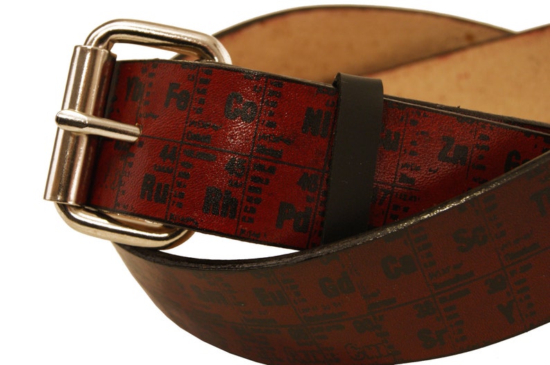 Periodic Table of Elements Leather Belt image 5
