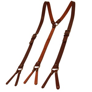 Red Leather Suspenders image 4