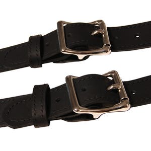 Black Leather Suspenders image 8