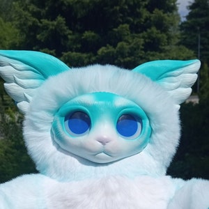 Fantasy art doll handmade, posable plush animal art doll OOAK, free shipping EMS