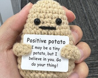 Positive Potato Crochet Ornaments