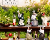 Funny Chef Garden Statue Resin Figurine Outdoor Kitchen Patio Decor BBQ Gift Home