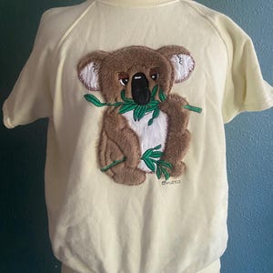 80’s Fuzzy KOALA sweatshirt made in USA 100% cotton