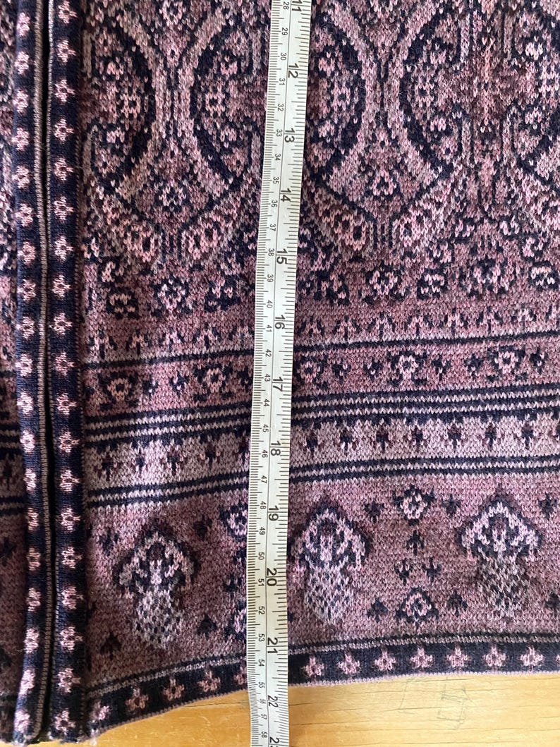 Cárdigan con cremallera y estampado paisley morado de PENDLETON, 100 % lana imagen 8