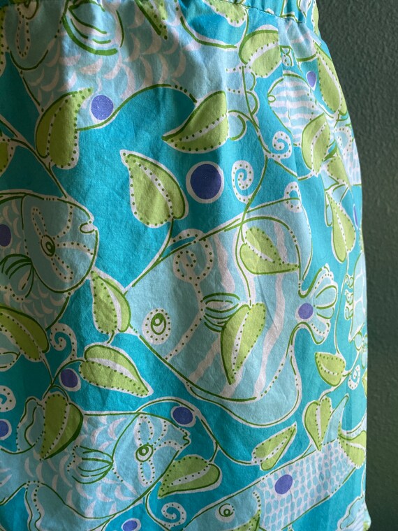 Rare Lilly Pulitzer Vintage Atlantis Fish Ruffle … - image 2