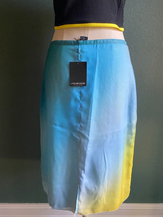 Vintage 90s Jane Doe blue umbra skirt Size 10 NWT… - image 2