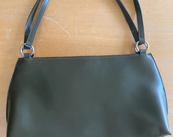 Vintage Olive Green 90’s FURLA shoulder bag
