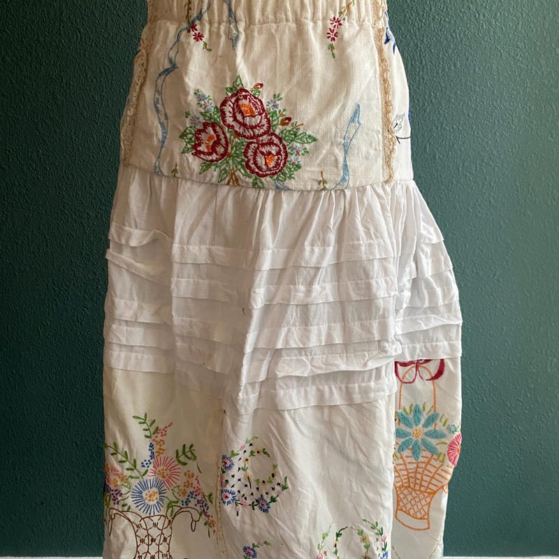 Forest Girl Hand Embroidered Skirt