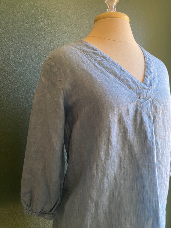 Poetry brand chambray blouse /denim pull over