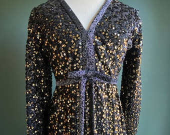Vintage Fred Pearlburg Gown / Sequin Dress / Sequin Gown / Formal dress / 1960 / 60's / 1950 /50s / Vintage Gown / Prom Dress