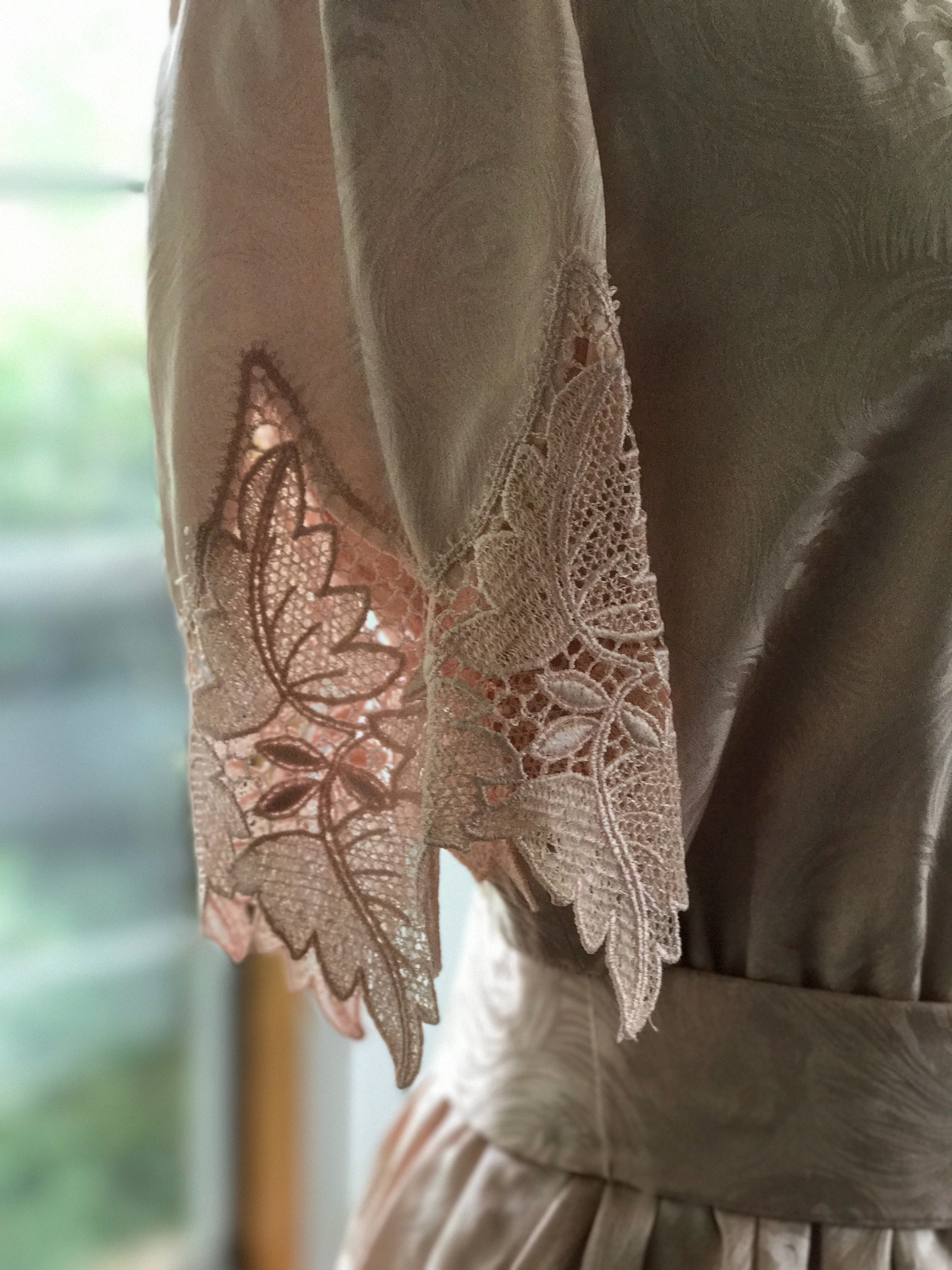Pearson white lace short sleeve dress hot sale
