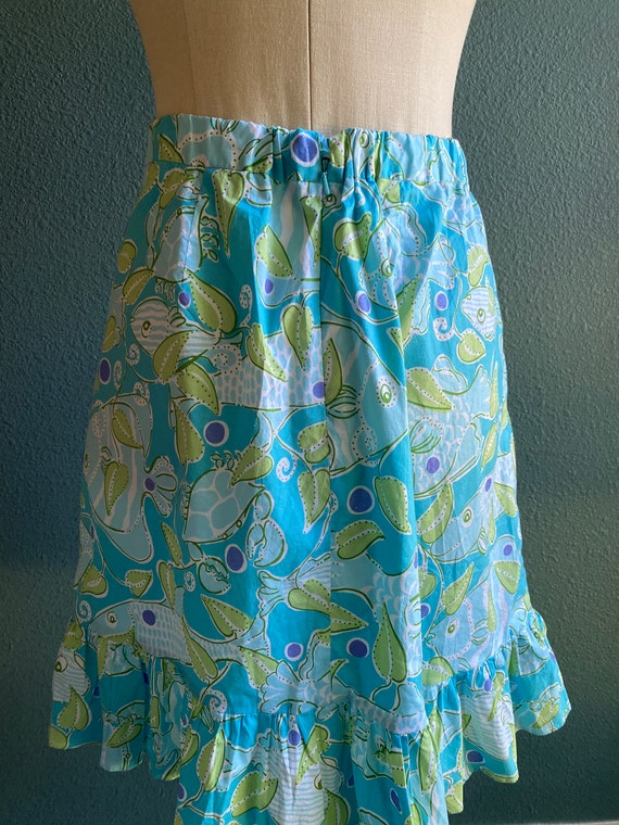 Rare Lilly Pulitzer Vintage Atlantis Fish Ruffle … - image 4