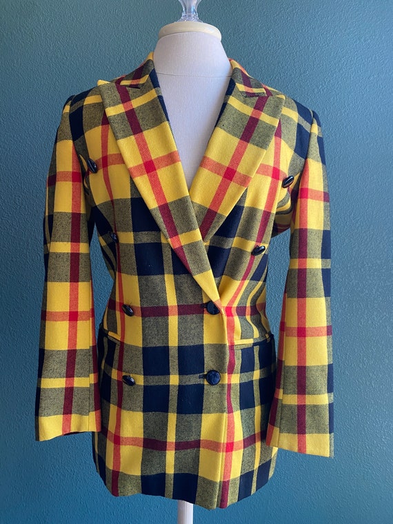 Vintage ESCADA wool Blazer / Clueless Blazer / Gry