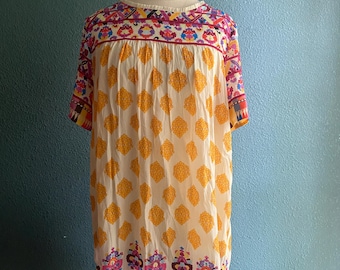 Y2K flowy vibrant Tanvi Kedia colorful dress size large
