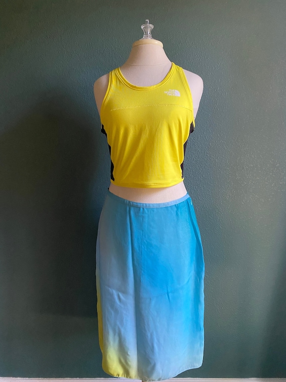 Vintage 90s Jane Doe blue umbra skirt Size 10 NWT… - image 1