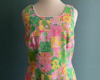 Vintage Lilly Pulitzer patch work koala dress
